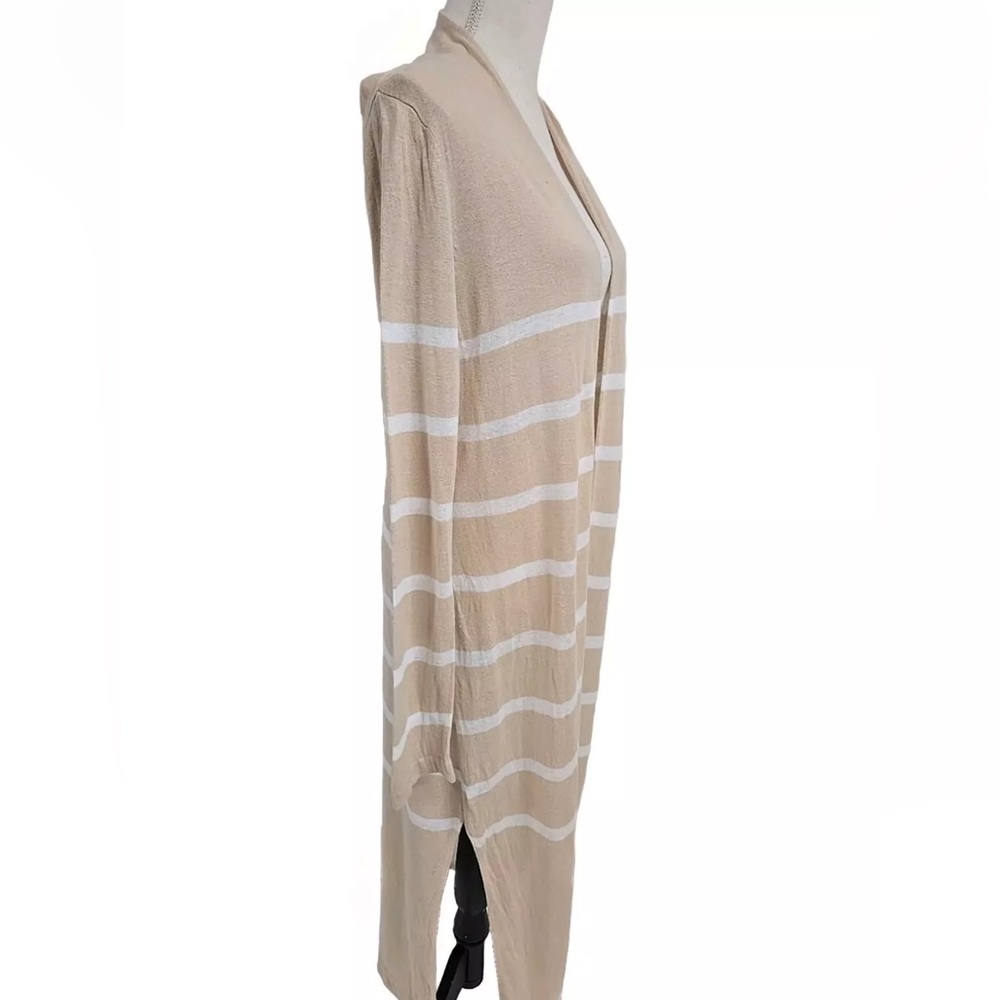 Max Studio Linen Blend Duster Open Front Cardigan… - image 3